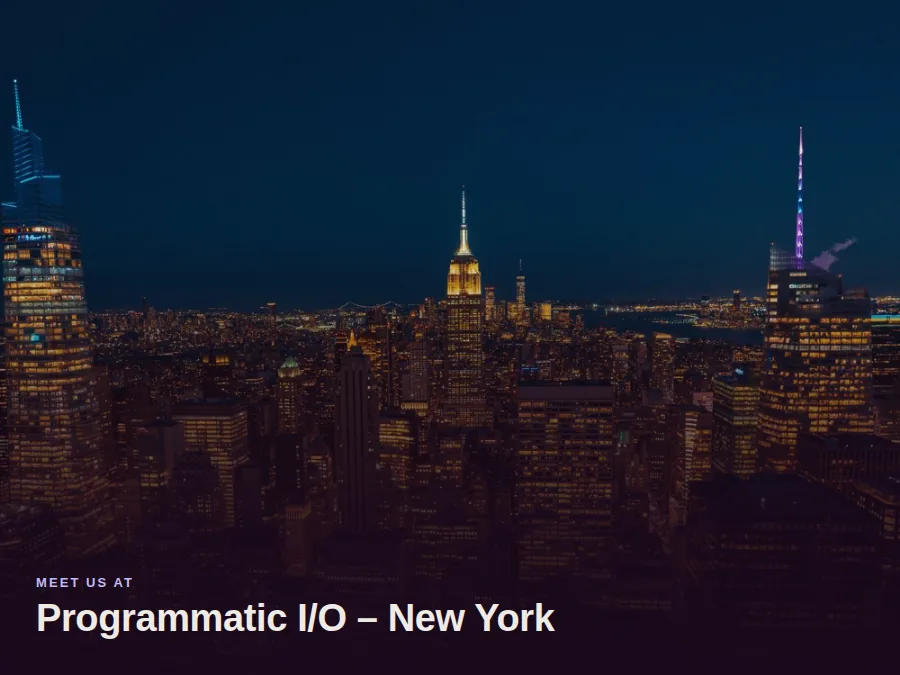 Programmatic I/O, New York